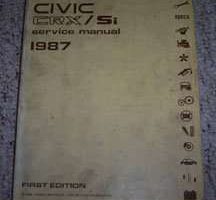 1987 Honda Civic CRX Si Service Manual