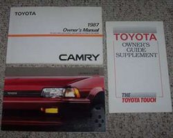 1987 Toyota Camry Owner's Manual Set