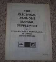 1987 Chevrolet El Camino Electrical Diagnosis Manual Supplement