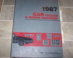 1987 Mercury Sable Large Format Wiring Diagrams Manual