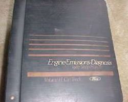 1987 Ford Econoline E-150, E-250 & E-350 Engine & Emissions Diagnosis Service Manual