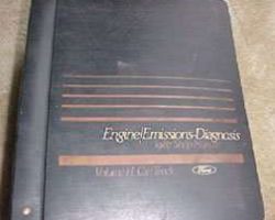 1987 Mercury Sable Engine & Emissions Diagnosis Manual