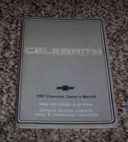 1987 Chevrolet Celebrity Owner's Manual