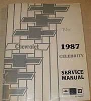 1987 Chevrolet Celebrity Service Manual