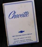 1987 Chevrolet Chevette Owner's Manual