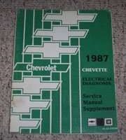 1987 Chevrolet Chevette Electrical Diagnosis Service Manual Supplement
