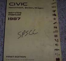 1987 Honda Civic Service Manual