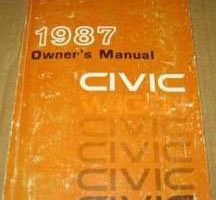 1987 Honda Civic Wagon Owner's Manual