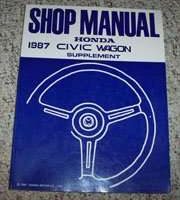 1987 Honda Civic Wagon Service Manual Supplement