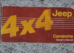 1987 Jeep Comanche Owner's Manual