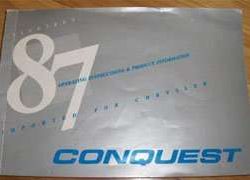 1987 Chrysler Conquest Owner's Manual