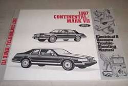 1987 Lincoln Continental & Mark VII Electrical Wiring & Vacuum Diagram Troubleshooting Manual