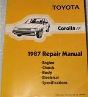 1987 Toyota Corolla FF Service Repair Manual