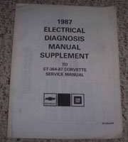 1987 Chevrolet Corvette Electrical Diagnosis Manual Supplement