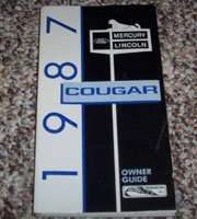 1987 Mercury Cougar Owner's Manual