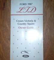 1987 Ford LTD Crown Victoria & Country Squire Owner's Manual
