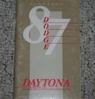 1987 Dodge Daytona Owner's Manual