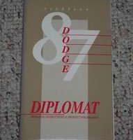 1987 Dodge Diplomet Owner's Manual