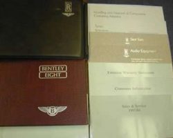 1987 Bentley Eight Owner's Manual