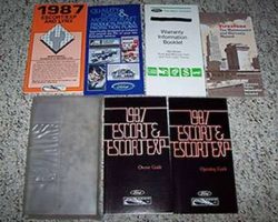 1987 Ford Escort & Escort EXP Owner's Manual Set