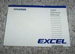 1987 Hyundai Excel Owner's Manual
