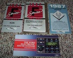 1987 Ford F-250 Truck Owner's Manual Set