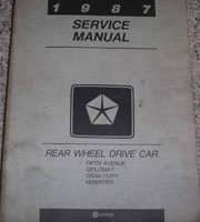 1987 Dodge Diplomat Service Manual