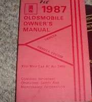 1987 Oldsmobile Firenza Owner's Manual
