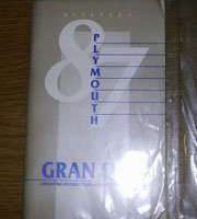 1987 Plymouth Gran Fury Owner's Manual