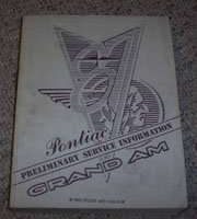 1987 Pontiac Grand Am Service Manual
