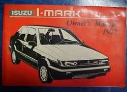 1987 Isuzu I-Mark Owner's Manual