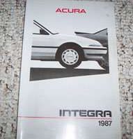 1987 Acura Integra Owner's Manual