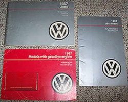 1987 Volkswagen Jetta Owner's Manual Set