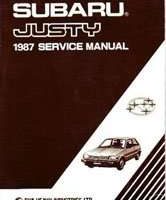 1987 Subaru Justy Service Manual