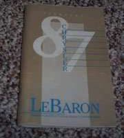 1987 Chrysler Lebaron Owner's Manual
