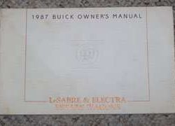 1987 Buick Electra Estate Wagon & Lesabre Estate Wagon Owner's Manual