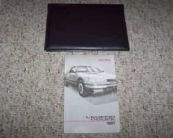 1987 Acura Legend Coupe Owner's Manual Set