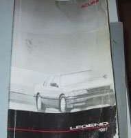 1987 Acura Legend Owner's Manual
