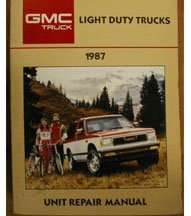1987 GMC Light Duty Truck Unit Repair Manual