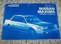 1987 Nissan Maxima Owner's Manual