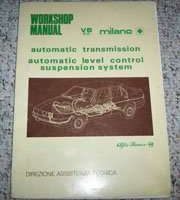 1987 Alfa Romeo Milano V6 Automatic Transmission Service Manual