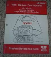 1987 Dodge Caravan Fuel Injection Student Reference Book