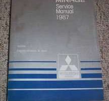 1987 Mitsubishi Mirage Service Manual