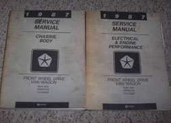 1987 Plymouth Voyager Service Manual