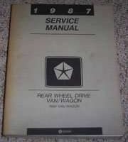 1987 Dodge Ram Van & Wagon Service Manual