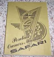 1987 Pontiac Safari Owner's Manual