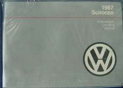 1987 Volkswagen Scirocco Owner's Manual