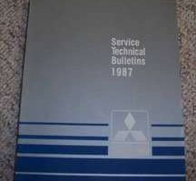 1987 Mitsubishi Mirage Service Technical Bulletins Manual