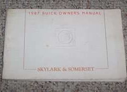 1987 Buick Skylark & Somerset Owner's Manual
