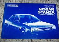 1987 Nissan Stanza Owner's Manual